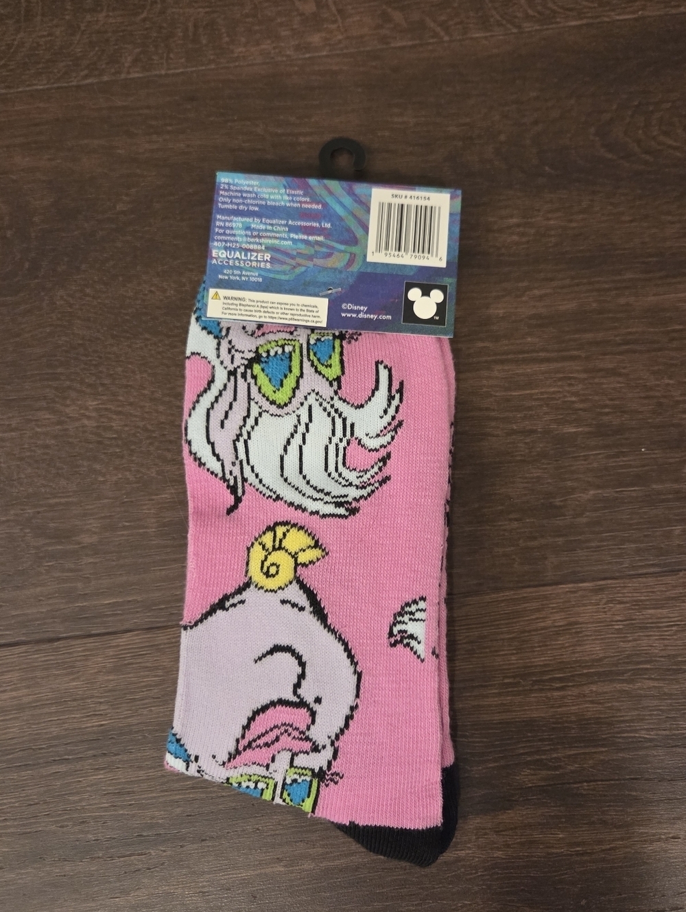 NWT Disney Ursula Villain Socks
